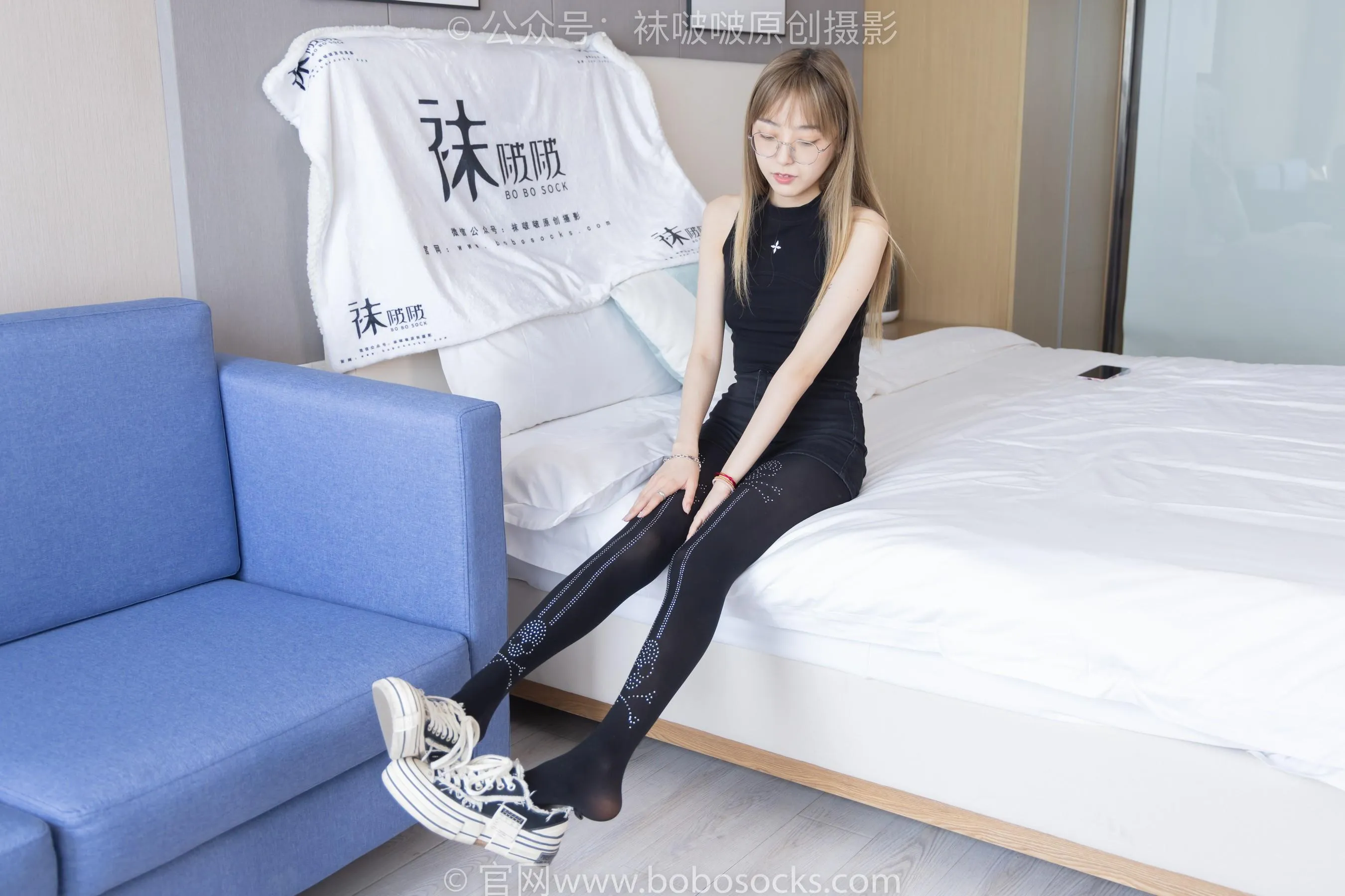 [BoBoSocks袜啵啵]NO.219 稚予-板鞋、拖鞋、厚黑丝、蕾丝黑丝[23] [53P]插图3